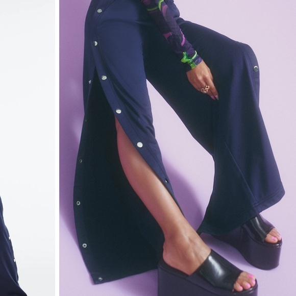 Fabletics Blue Maxi Skirt with Slit and Tie Front for Casual Wear - Picture 5 of 10